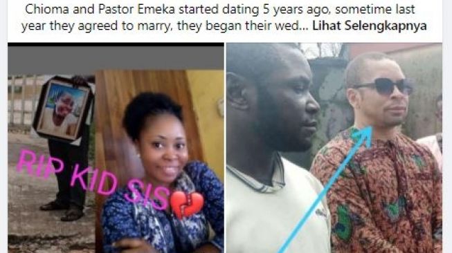 Pastor yang akan nikahi mayat kekasihnya. (Facebook/Anita Nenyenwa Uzoije)