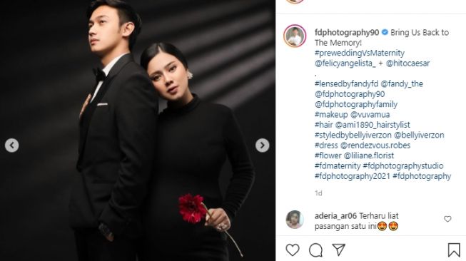 Potret maternity Felicya Angelista dan Caesar Hito. [Instagram]