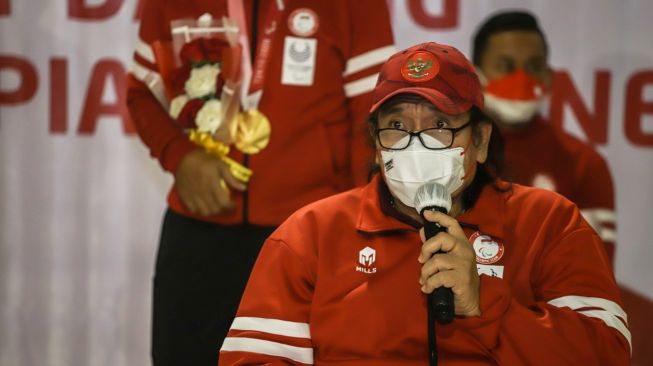 Ketua NPC Indonesia, Senny Marbun setibanya di terminal 3 Bandar Udara Soekarno-Hatta, Cengkareng, Tangerang, Selasa (7/9/2021) pukul 04.00 WIB. [Dok. NPC Indonesia]