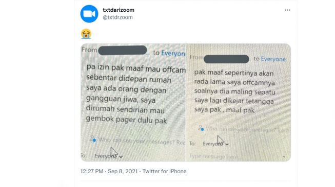 Izin Offcam saat Kelas Online, Alasan Warganet ini Bikin Geleng-geleng