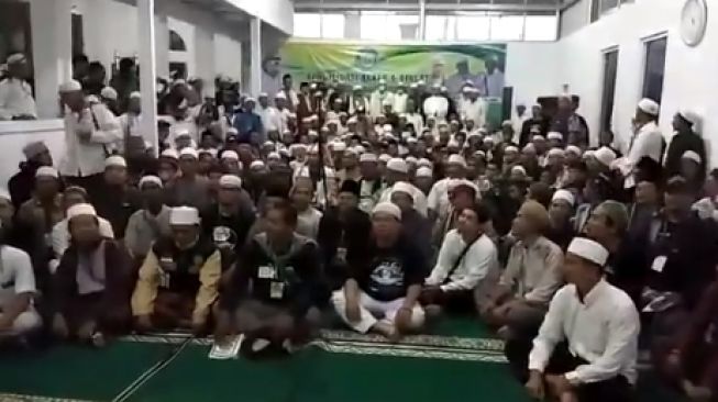 Deklarasi Front persaudaraan Islam atau FPI di Kabupaten Bandung Barat, Minggu "(5/9/2021). [Ist]