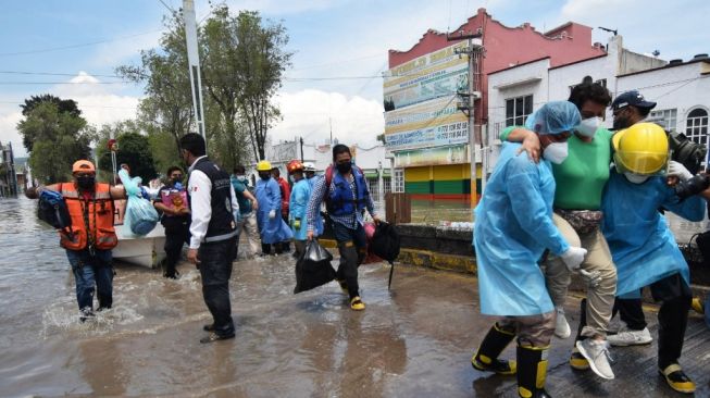 Rumah Sakit di Meksiko Diterjang Banjir, 17 Orang Tewas, Mayoritas Pasien Covid-19