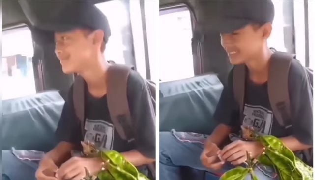 Viral Sosok Bocah SD Naik Angkot Bawa Rentengan Petai Jadi Sorotan, Ini Dia Alasannya