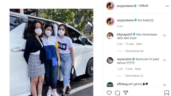 Penampilan Ussy Sulistiawaty disorot bak ABG (instagram.com)