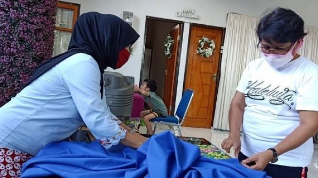 Dampak Pandemi, Kisah Pengrajin Batik di Balikpapan Selamatkan Usaha dengan Membuat Masker