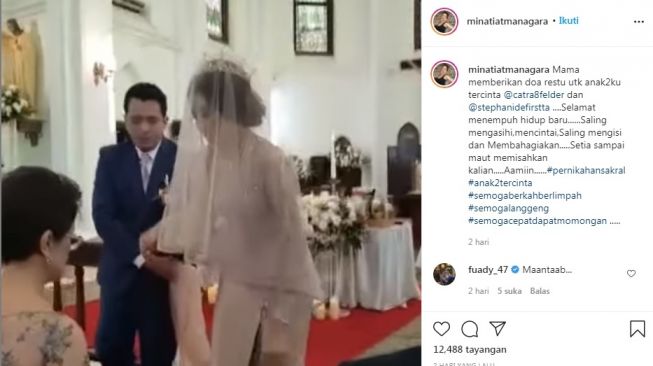 Minati Atmanegara Nikahkan Anak di Gereja, Iringan Lagu Rohani Jadi Sorotan