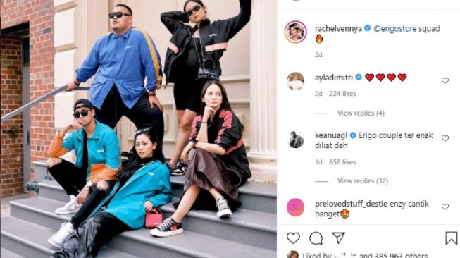 Gaya Rachel Vennya di New York Fashion Week. [Instagram/rachelvennya]
