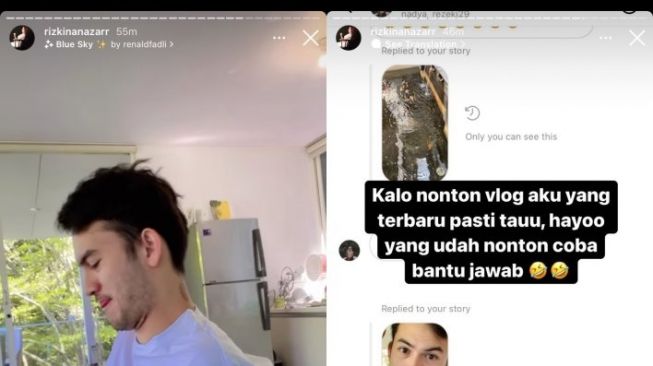 Rizky Nazar disorot netizen soal bercak merah di lehernya. [Instagram]