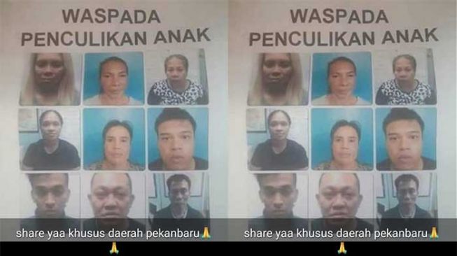 Beredar Wajah Pelaku Penculikan Anak di Pekanbaru, Ini Kata Kapolresta