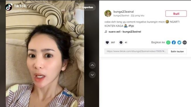 TikTok Bunga Zainal (TIkTok)