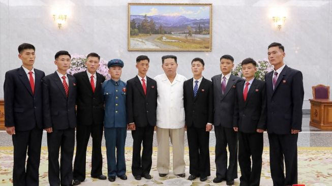 Pemimpin Korea Utara, Kim Jong Un. [STR/AFP/KCNA VIA KNS]