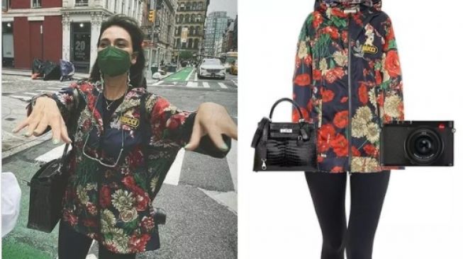 Harga outfit Luna Maya di New York. [Instagram]