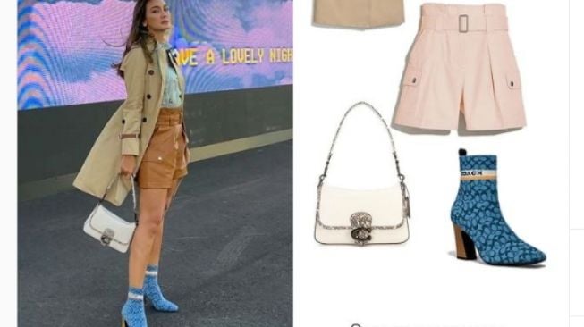 Harga outfit Luna Maya di New York. [Instagram]