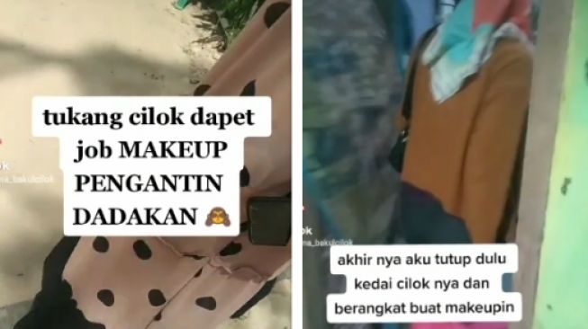 Tukang Cilok Dapat Job Rias Pengantin, Khawatir Hasilnya Tak Maksimal karena Hal Ini