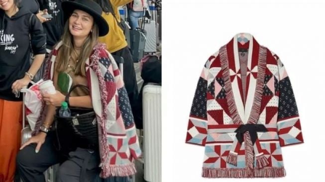 Harga outfit Luna Maya di New York. [Instagram]