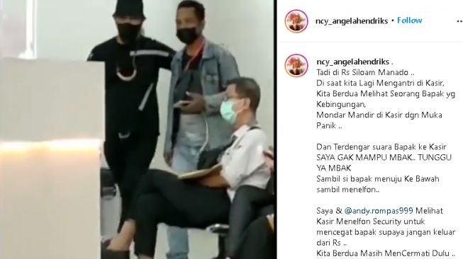 Pasutri bantu pria yang kesulitan biaya rumah sakit (instagram)