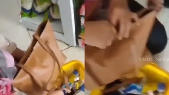 Viral Pegawai Minimarket Pergoki Wanita Sembunyikan Barang dalam Tas, Isinya Bikin Melongo