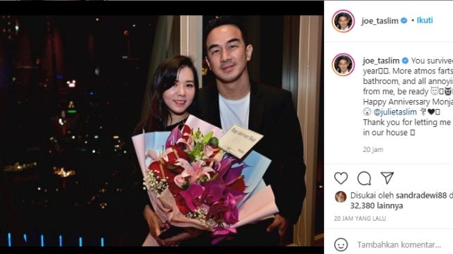 Joe Taslim dan Julia Taslim (instagram.com)