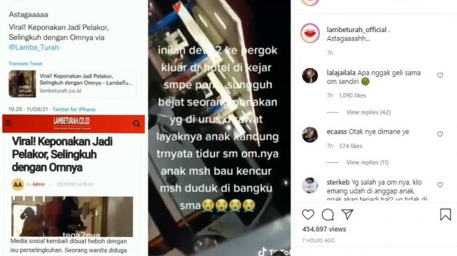 Viral! Ponakan Selingkuh dengan Pamannya, Warganet: Apa Enggak Geli Sama Om Sendiri