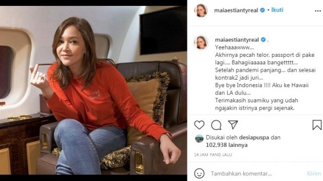 Unggahan Maia Estianty [Instagram/@maiaestiantyreal]