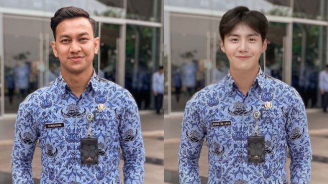 7 Potret Fadhil Achyari, PNS di Balik Viralnya Meme 'Lurah' Kim Seon Ho