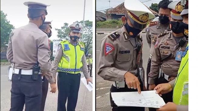 Cara polisi melakukan rekonstruksi kecelakaan lalu lintas, tak sekadar dikarang (TikTok)