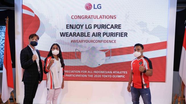 LG PuriCare Wearable Air Purifier Didedikasikan pada Atlet Indonesia Kelas Dunia