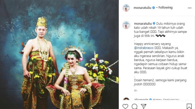 Indra Brasco dan Mona Ratuliu (instagram.com)