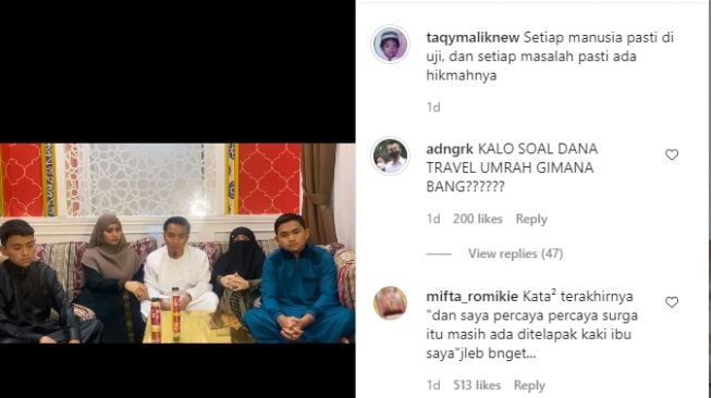 Taqy Malik memberikan klarifikasi terkait kasus ayahnya, Mansyardin Malik [Instagram/@taqymaliknew]