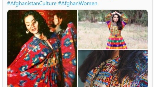 Wanita Afghanistan Mulai Berontak, Ramai-ramai Unggah Baju Tradisional di Twitter