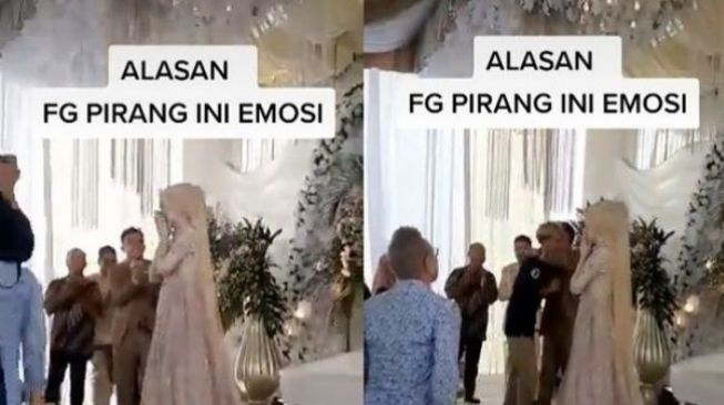 Fotografer nyaris baku hantam dengan pengantin pria (tiktok)