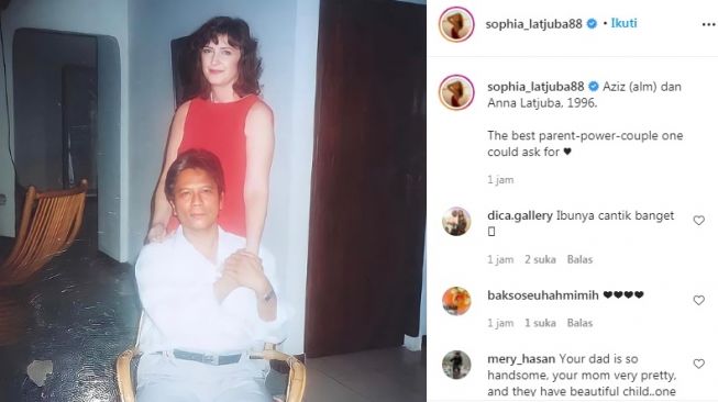 Ayah Sophia Latjuba Dibilang Mirip Ariel Noah, Kok Bisa?