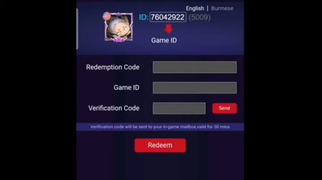 Cara mengklaim kode redeem Mobile Legends. [YouTube/Putra 22 Gaming]