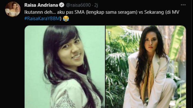 Potret musisi zaman SMA vs sekarang. [Twitter]