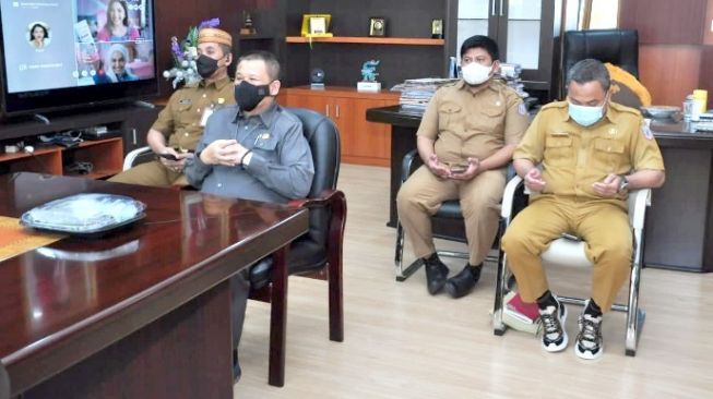 Wagub Gorontalo, Idris Rahim Ikuti Rakernas Akuntansi Kemenkeu Virtual