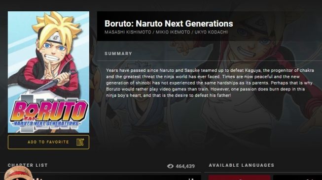 Link Baca Komik Manga Boruto Chapter 62, Naruto Next Generation
