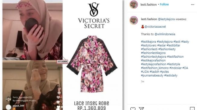 Koleksi Fashion Item Lesti Kejora. [Instagram]