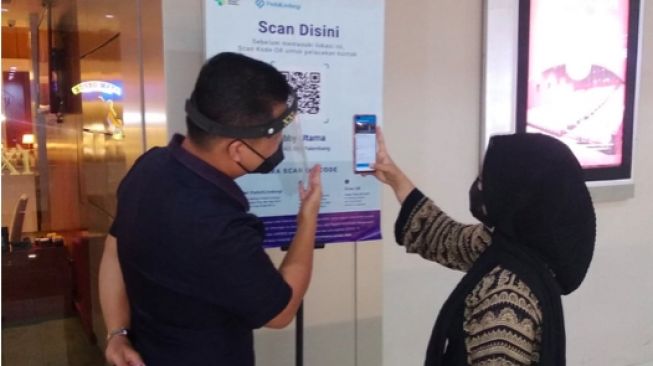 Pengunjung Bioskop Palembang Wajib Aplikasi Peduli Lindungi Dosis 2, Baru Dibuka Sepi