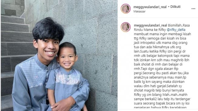 Rifky Delta dan sang adik (instagram.com)