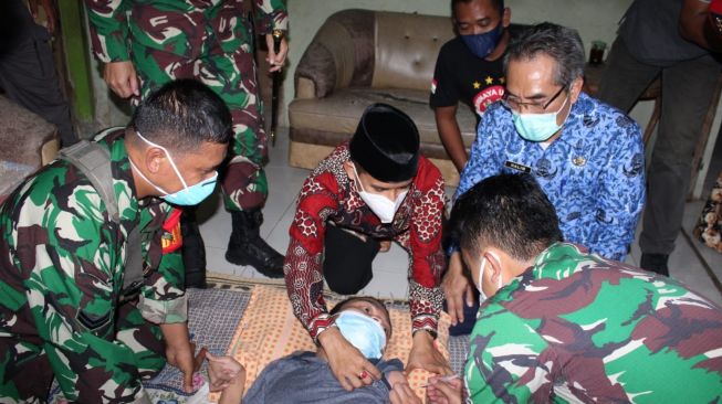 Kopassus Kandang Menjangan Bantu Vaksinasi Difabel di Bantul, Capaian Sudah 60 Persen