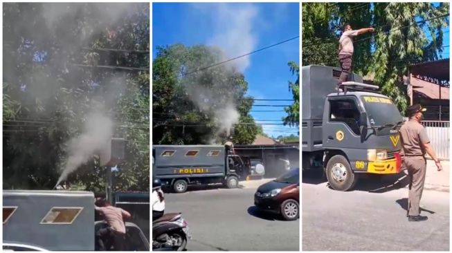 Aksi Heroik Bripka Marten Taus Padamkan Api pada Kabel Listrik Terbakar