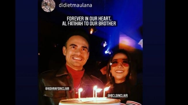 Momen Bunga Citra Lestari rayakan ulang tahun Ashraf Sinclair [Instagram/@bclsinclair]