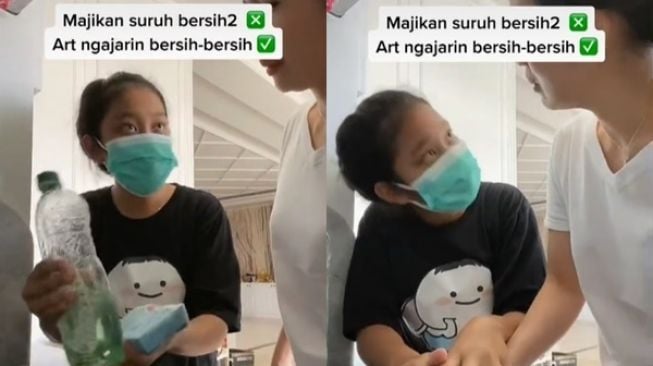 Viral ART Ajari Majikan Bersih-bersih dengan Ngegas, Publik: Harus Dicontoh