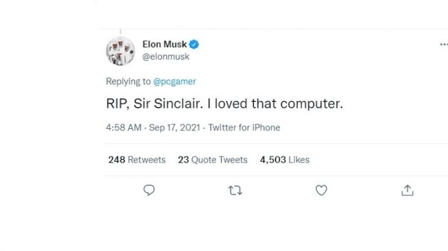 Cuitan Elon Musk. [Twitter]