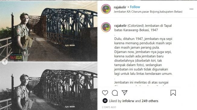 Jembatan tapal batas Karawang-Bekasi (instagram)