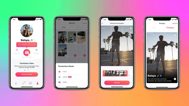 Fitur baru Tinder, video profil pengguna. [Tinder]