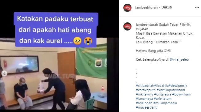 Aurel dan Atta saat temui pelaku pemfitnah dirinya (instagram.com)