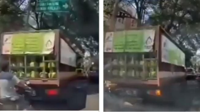 Viral Pemotor di Bandung Curi Tabung Gas, Lakukan Hal Berbahaya saat Melancarkan Aksi