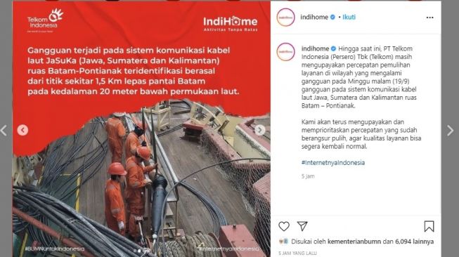 Apa itu Kabel Laut JaSuKa? Penyebab Telkomsel dan Indihome Gangguan