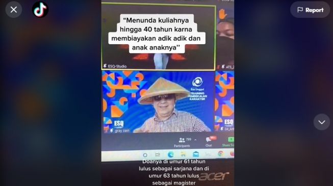 Viral Lelaki Berusia 58 Tahun Ikut Ospek, Ada Kisah Inspiratif di Baliknya